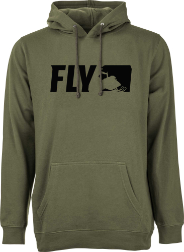 Fly Racing - Fly Racing Primary Hoodie - 354-01632X - Military Green - 2XL