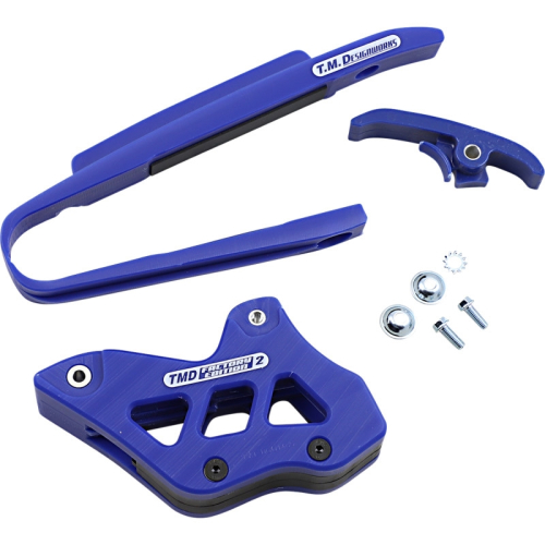 T.M. Designworks - T.M. Designworks Baja-Rally Chain Slide-N-Guide Kit - Swiss Blue - KTM-230-BUS
