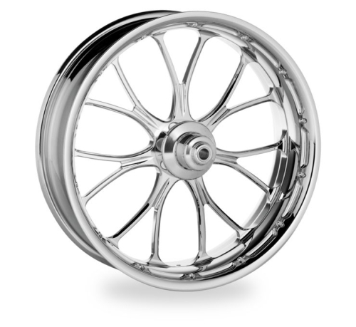 Performance Machine - Performance Machine Heathen Front Wheels (Dual Disc) - 21in. x 3.5in. - Chrome - 1520-7106R-HEAAJ-CH