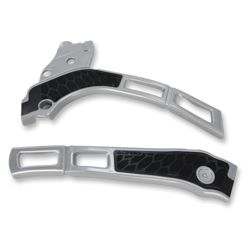 Acerbis - Acerbis X-Grip Frame Guards - Silver/Black - 2464741015