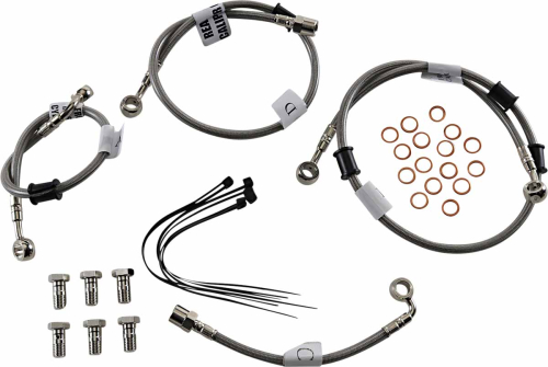 Galfer Brakes - Galfer Brakes Stainless Steel Front/Rear Hydraulic Brake Line Kit - FK003D943-4