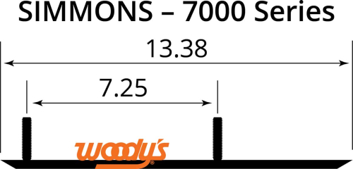 Woodys - Woodys Extender Trail III Flat-Top Carbide Runners - ESM3-7000