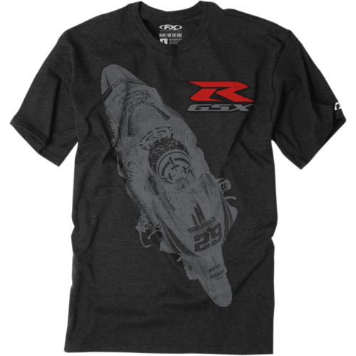 Factory Effex - Factory Effex Suzuki Team GSXR Premium T-Shirt - 22-87424 - Charcoal - Large