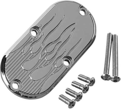 Joker Machine - Joker Machine Billet Inspection Cover - Flame - Chrome - 921016FC