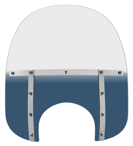 Memphis Shades - Memphis Shades Memphis Fats Windshield (9in. Cutout) - 17in. - Gradient Blue - MEM3626