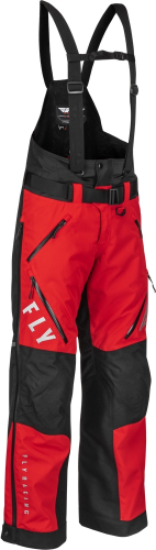 Fly Racing - Fly Racing Carbon Bib - 470-4274X - Red/Black - X-Large