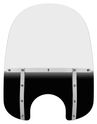 Memphis Shades - Memphis Shades Memphis Fats Windshield (7in. Cutout) - 21in. - Gradient Black - MEM3411