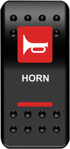 Moose Utility - Moose Utility Horn Rocker Switch - Red - 2106-0482