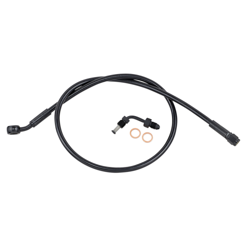 Magnum - Magnum Black Coated XR Stainless Front Brakeline Kit with Black Fittings - 30in. Total Length - SBB1501-30