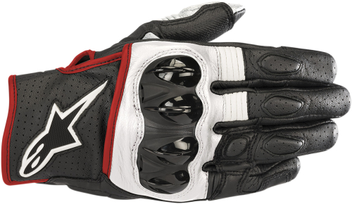 Alpinestars - Alpinestars Celer V2 Leather Gloves - 3567018-1231-L - Black/White/Red Fluo - Large
