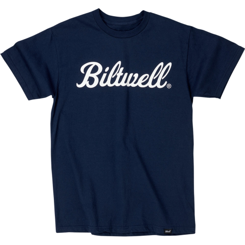 Biltwell Inc. - Biltwell Inc. Script T-Shirt - 8101-052-003 - Navy - Medium