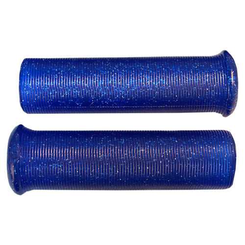 Emgo - Emgo Star Fire Flake Grips for 1in. Handlebars - Blue - 42-21113