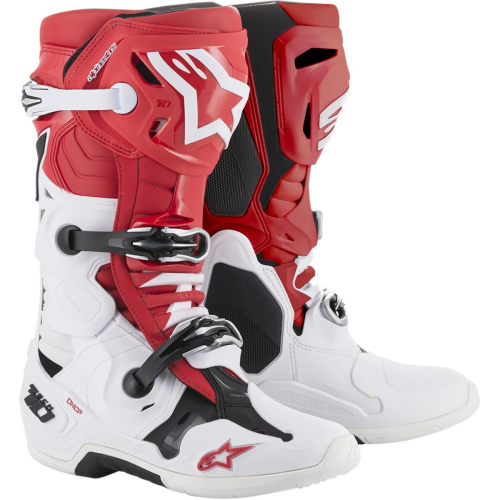 Alpinestars - Alpinestars Tech 10 Boots - 2010019-321-11 - Red/White/Black - 11