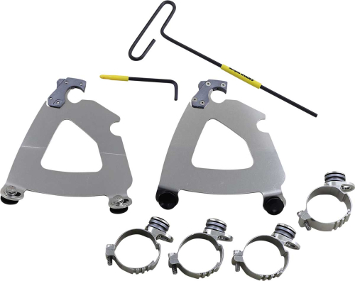 Memphis Shades - Memphis Shades Trigger Lock Mount Kit for Road Warrior Fairing - Polished - MEK2059
