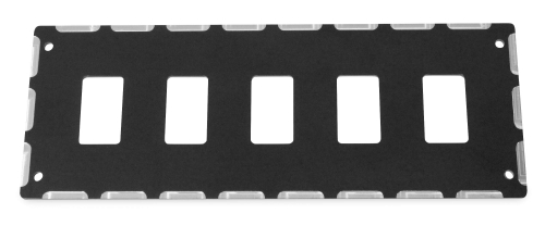 ModQuad - ModQuad 5 Slot Switch Plate - Black - YXZ-SW-5-BLK