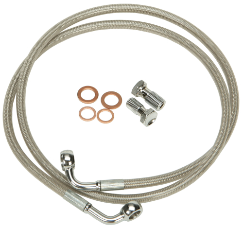 HardDrive - HardDrive Steel Braided Brakeline Kit - +1in. Length - HD-0601