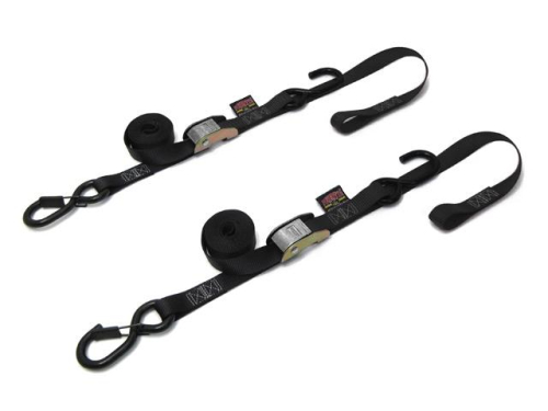 Powertye - Powertye 1in. Soft-Tye Tie-Down - Silver - 23624 BK/CHRM