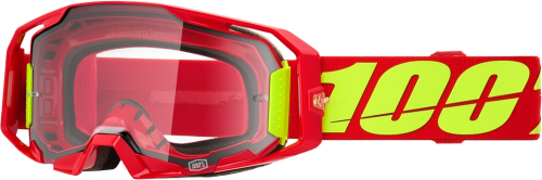 100% - 100% Armatic Goggles - 50059-00005 - Red/Clear Lens - OSFM