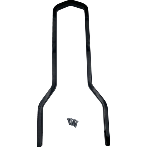 Drag Specialties - Drag Specialties Square Sissy Bar - Tall - 10in. x 14.75in. - Black - 1501-0767