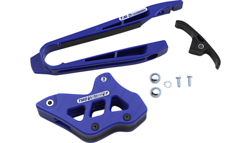 T.M. Designworks - T.M. Designworks Dirt Cross Multi-Purpose Chain Slide-N-Guide Kit  - Swiss blue - DCK-ORK-BUS