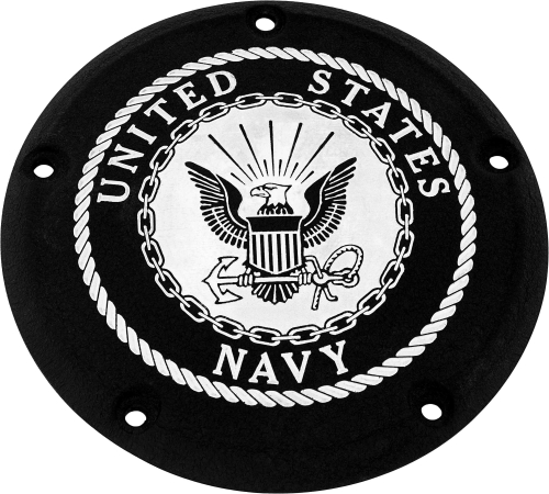 Custom Engraving LTD - Custom Engraving LTD Patriotic Derby Cover for Navy - Black - TC - NAV16-12BG