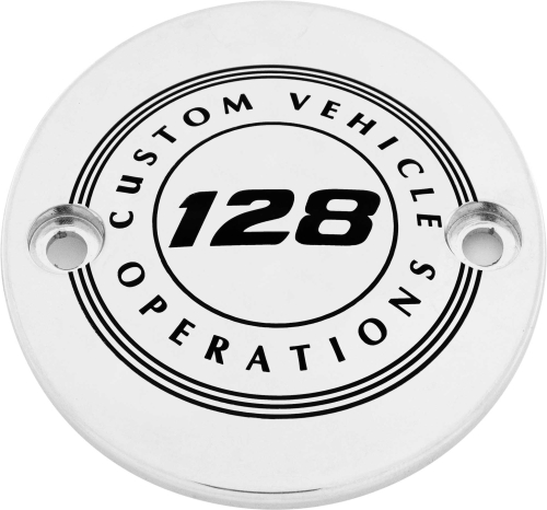 Custom Engraving LTD - Custom Engraving LTD Displacement Points Cover for 128 CVO - Chrome - 128-10-63
