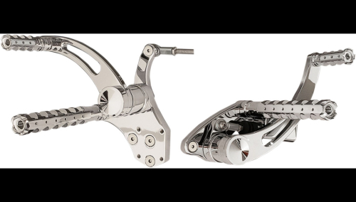 Accutronix - Accutronix Muzzle Brake Forward Control - Chrome - 1in. kickback - FC103-SSAKC