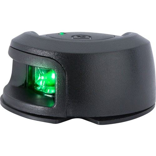 Attwood Marine - Attwood LightArmor Deck Mount Navigation Light - Black Composite - Starboard (green) - 2NM