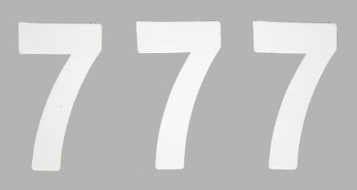 Factory Effex - Factory Effex Mini Pro Number 5in. - No.7 - White - FX03-0207