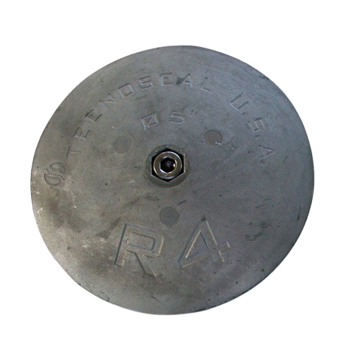 Tecnoseal - Tecnoseal R4 Rudder Anode - Zinc - 5" Diameter x 5/8" Thickness