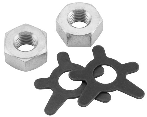 Colony - Colony Brake Shaft Nut and Lock Kit - Chrome - 8409-4