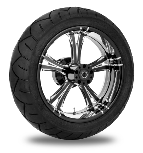 Xtreme Machine - Xtreme Machine Fierce Rear Wheel Package - 17x6in. - Platinum - 9269-7716R-XFR-BMP