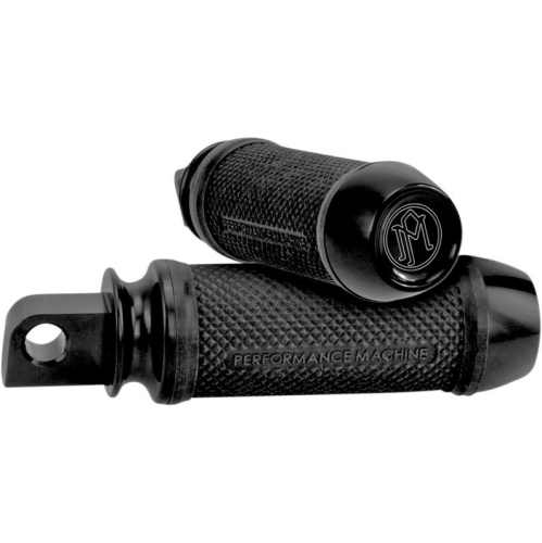 Performance Machine - Performance Machine Elite Footpeg with 45 Deg. Male Mount - Black - 0035-0095-B