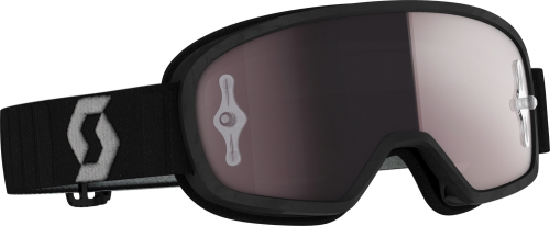 Scott USA - Scott USA Buzz Mx Pro Youth Goggles - 272836-1001269 - Black/Gray / Silver Chrome Works Lens - OSFM
