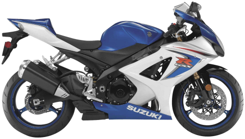 New Ray Toys - New Ray Toys Street Bike 1:12 Scale Motorcycle - GSX-R1000 Blue/White 2008 - 57003A