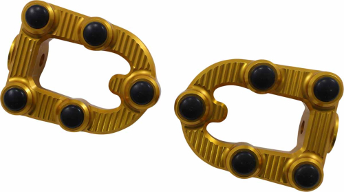 Arlen Ness - Arlen Ness MX Footpegs - Gold Anodized - 07-935
