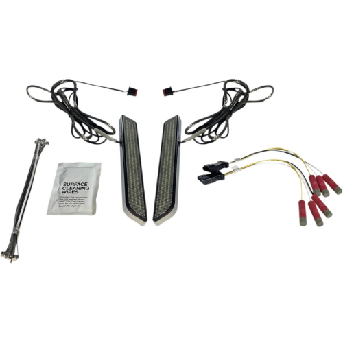 Custom Dynamics - Custom Dynamics Universal LED Front Fork Lightz - Smoke Lens/Chrome Finish - CD-FORK-UNV-SC