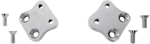 Accutronix - Accutronix Kick Back Adapter Plate - 1 1/8in. Back and 1in. Up - Chrome - FCKB102-C