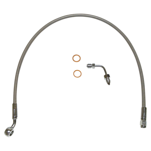 Magnum - Magnum Clear Coated XR Stainless Upper Front Brakeline Kit - 22in. Total Length - SSC1507-28