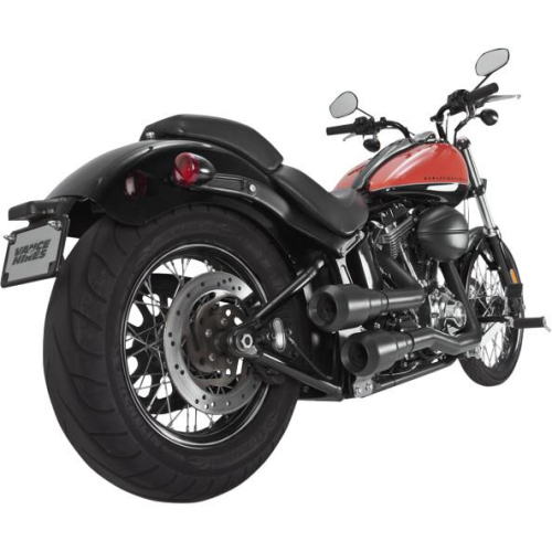 Vance & Hines - Vance & Hines Hi-Output Grenades 2-Into-2 Exhaust - Black/Black - 46846
