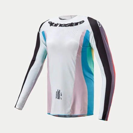Alpinestars - Alpinestars Stella Techstar Womens Jersey - 3786924-1152-L - Black/Multicolor - Large