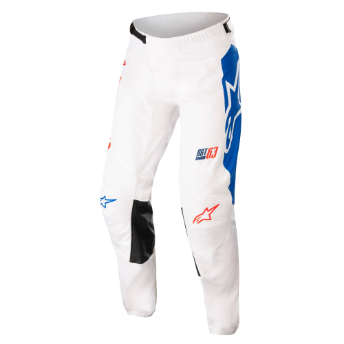 Alpinestars - Alpinestars Racer Compass Pants - 3722122-2537-36 - Off White/Red Fluo/Blue - 36
