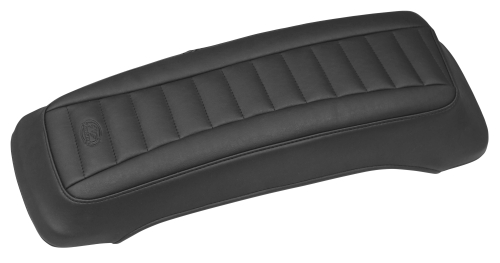 Mustang - Mustang Saddlebag Lid Covers - Black Deluxe - 77637