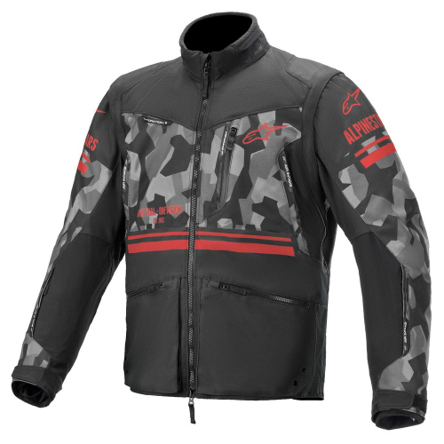 Alpinestars - Alpinestars Venture R Jacket - 3703019-9133-X - Gray Camo/Red Fluo - X-Large