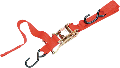 Parts Unlimited - Parts Unlimited Heavy Duty Ratcheting Tie-Down with Built-In Assist - Red - 3920-0075