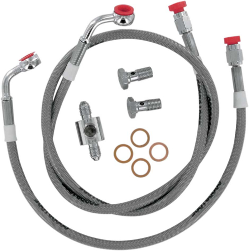 Goodridge - Goodridge Rear OEM-Style DOT/TUV Brake Line Kit - Stock Length - HD9263-A