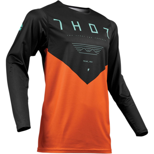Thor - Thor Prime Pro Jet Jersey - 2910-4870 - Black/Red Orange - Large