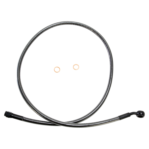 Magnum - Magnum Black Pearl Designer Series ABS Front Upper Brake Line - 10mm., 35deg. Banjo - 38in. - AS47138