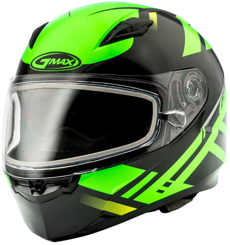 G-Max - G-Max FF49 Berg Snow Helmet - G2493676 TC-23 - Black/Hi-Viz Green - Large