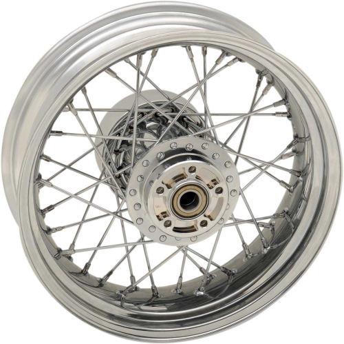Drag Specialties - Drag Specialties Laced 40 Spoke Rear Wheel - 16x5 - Chrome - 0204-0517